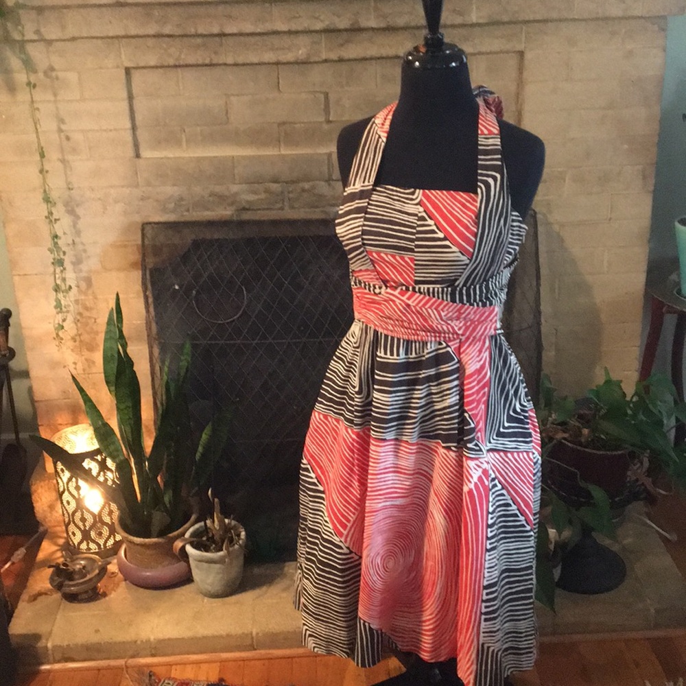 Retro, Anthropologie Halter top dress